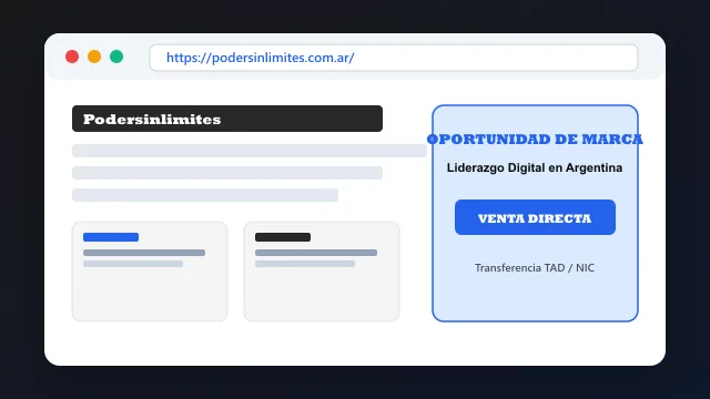 Modelo de aplicación comercial y proyectos digitales para podersinlimites.com.ar